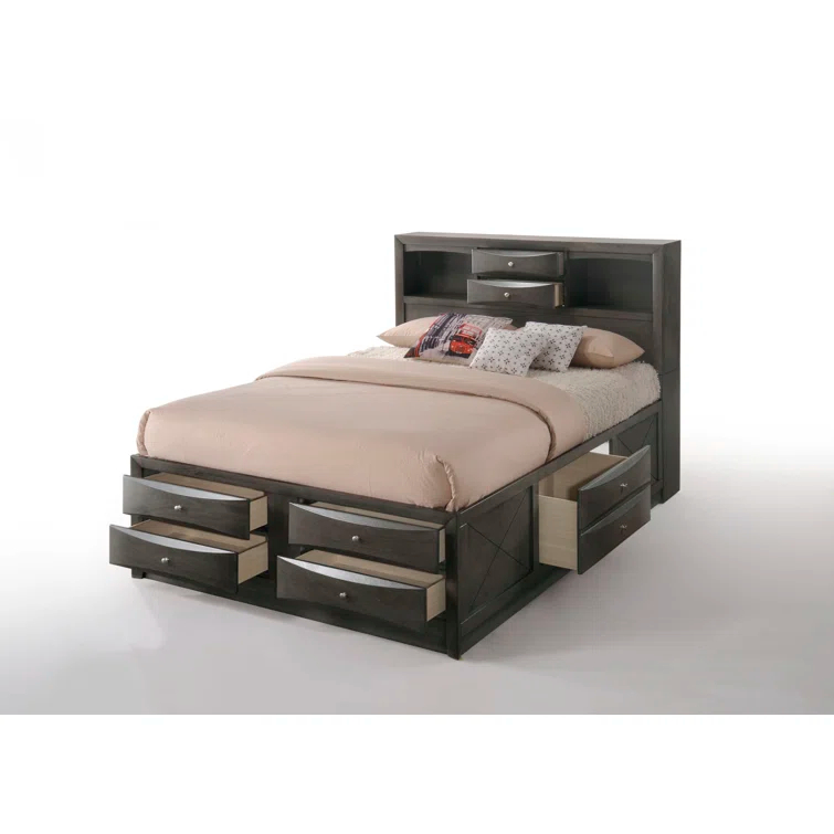 Wildon Home® Elyne Bookcase Storage Bed