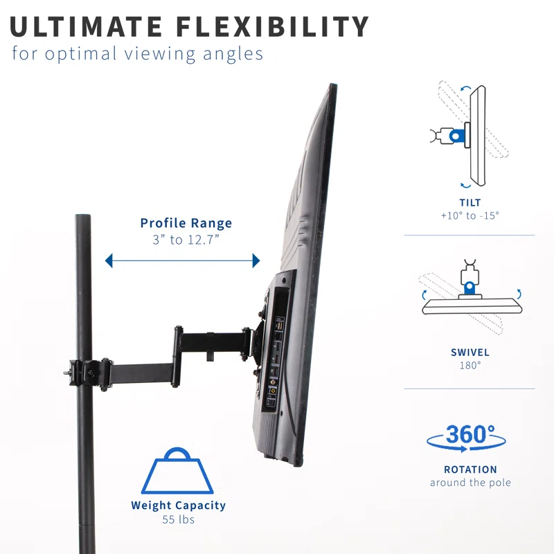 Vivo Vivo Single Screen Pole Mount