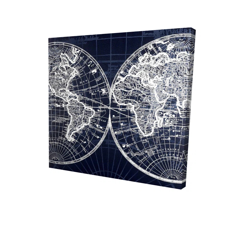 Begin Edition International Inc. " World Map Blue "