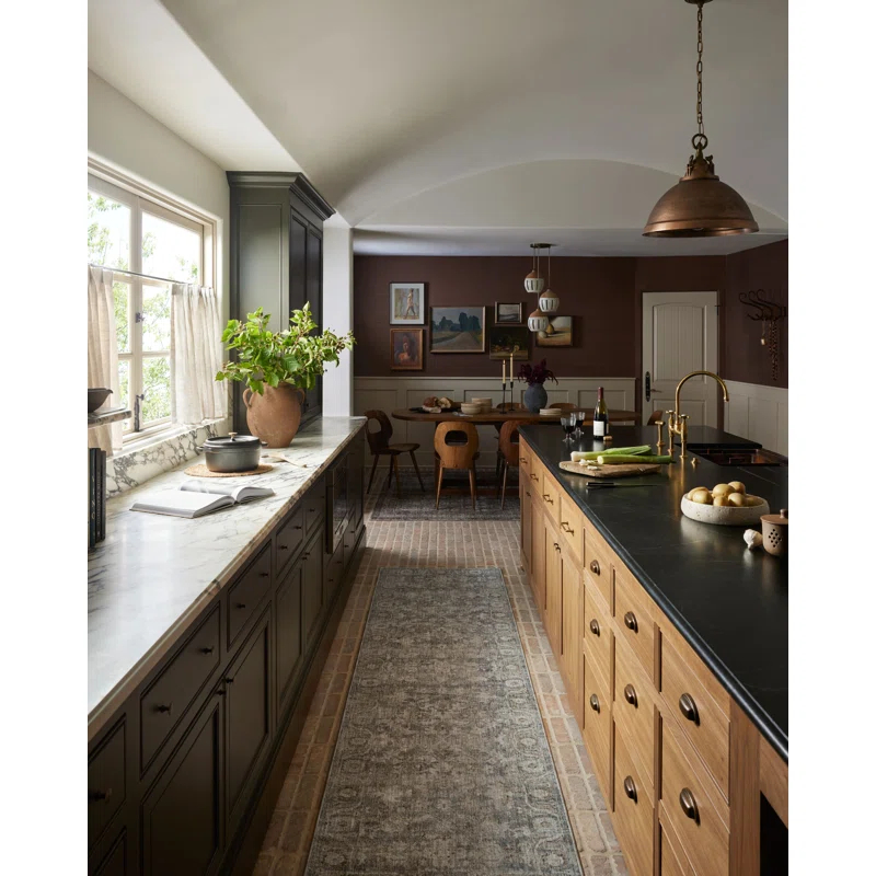 Amber Lewis x Loloi Honora Slate / Beige Area Rug