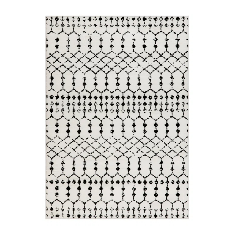 Hashtag Home Eberle Geometric Style Modern Bohemian Design Area Rug