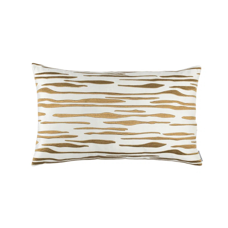 Lili Alessandra Zara Embroidered Feather Throw Pillow