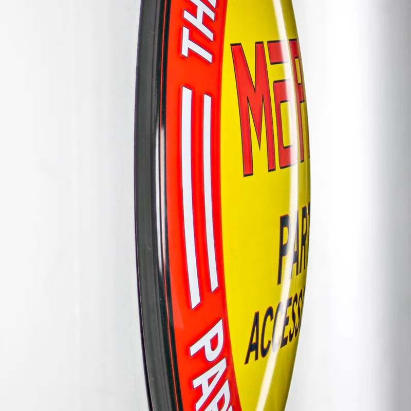 American Art Decor Mancave Round American Art Decor Mopar Dome Metal Sign Wall Decor - 15.5" x 15.5" x 3"