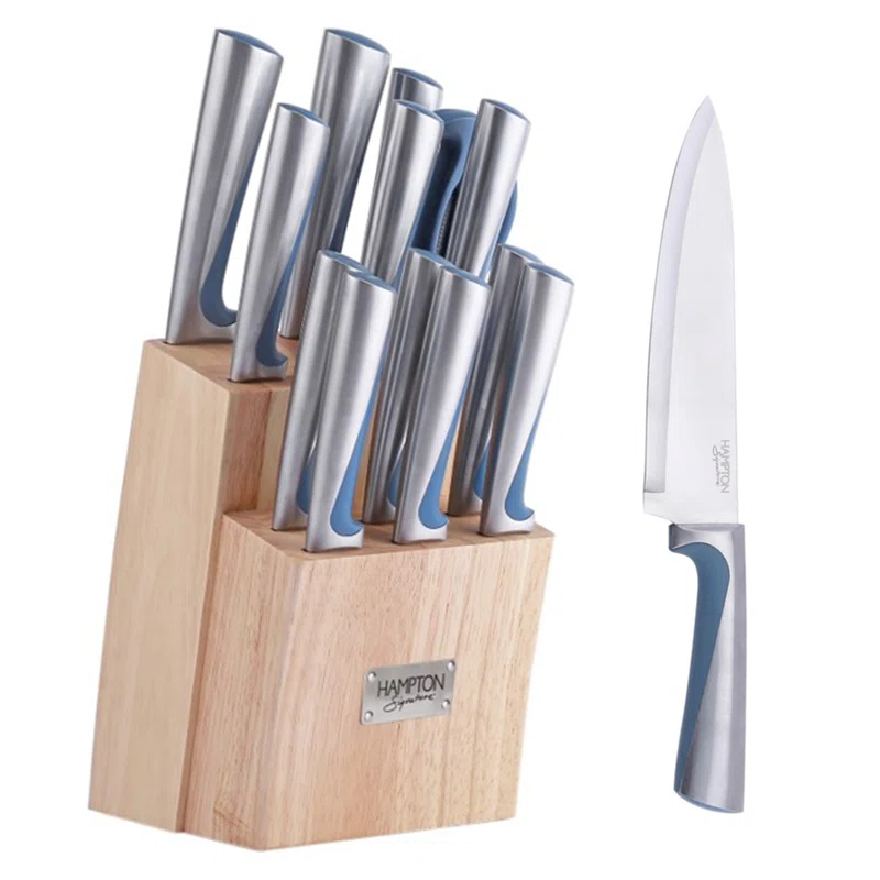 Hampton Signature Orion Blue 14 Piece Cutlery Block Set