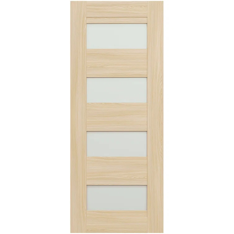 Belldinni Avon 07-08 Solid Manufactured Wood and Glass Standard Door Slab