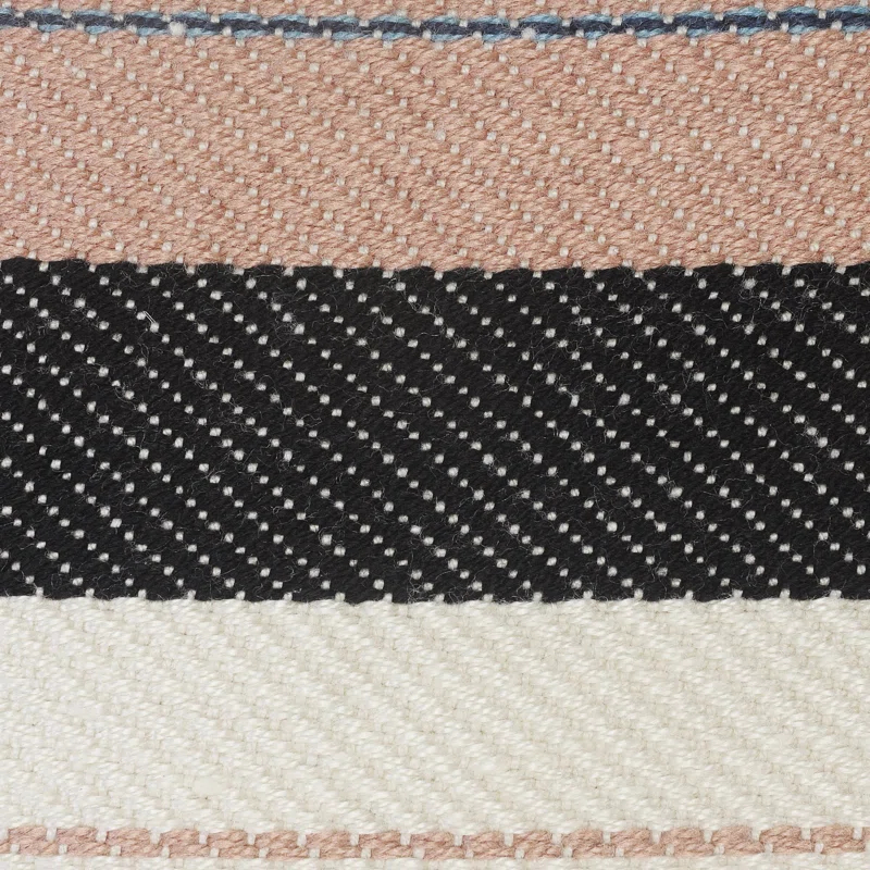 Dakota Fields Argueta Outdoor Performance Striped Pouf Ottoman