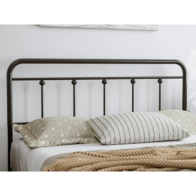 August Grove® August Grove® Metal Headboard - Adjustable Height - Farmhouse Victorian Style