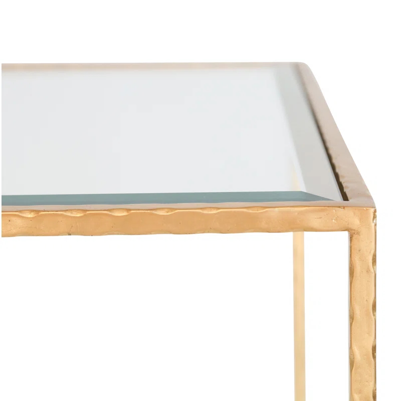 Ave Home Chloe Glass Top End Table