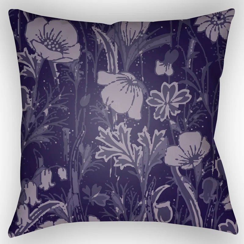 Livabliss Chinoiserie Floral Floral Indoor/Outdoor Throw Pillow