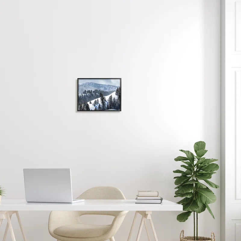 Stupell Industries " Quiet Snowy Mountain Slopes Scattered Fir Trees " by Steve Smith