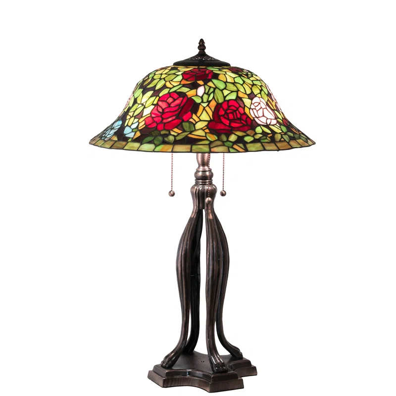 Meyda Lighting Meyda Tiffany & Stained Glass Metal Table Lamp