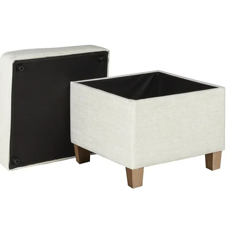 Sand & Stable™ Asha 17.5" Square Storage Ottoman