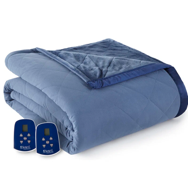 Micro Flannel® Micro Flannel® Reverse to Ultra Velvet® Electric Blanket