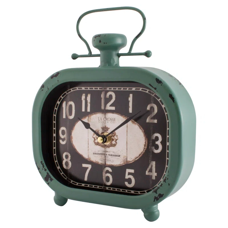 La Crosse Technology 9.25" Wall/Table Metal Quartz Clock