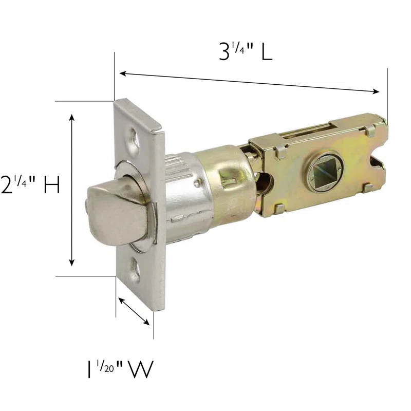 Design House 6-Way Square Spindle Entry Latch
