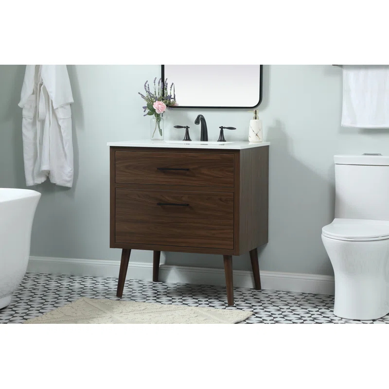 Elegant Kitchen and Bath Elegant Kitchen and Bath 30 Inch Single Bathroom Vanity