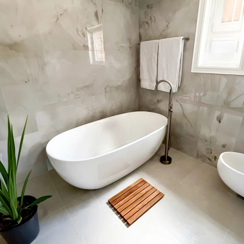 Teak Shower Mat