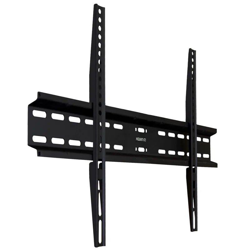 Mount-it Black Fixed Wall Mount for Holds up to 77 lbs