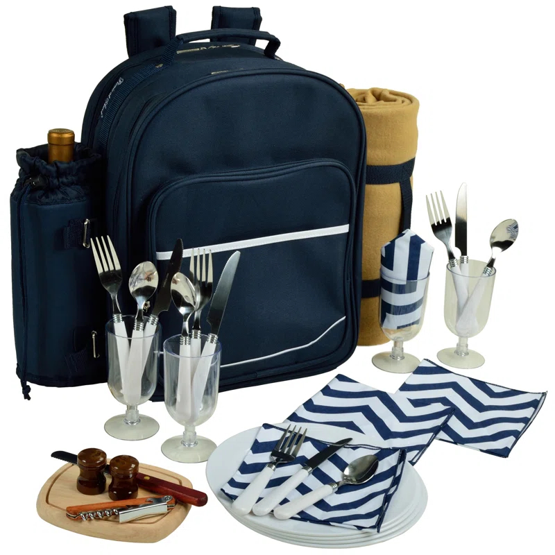 Picnic at Ascot Polyester Picnic Backpack