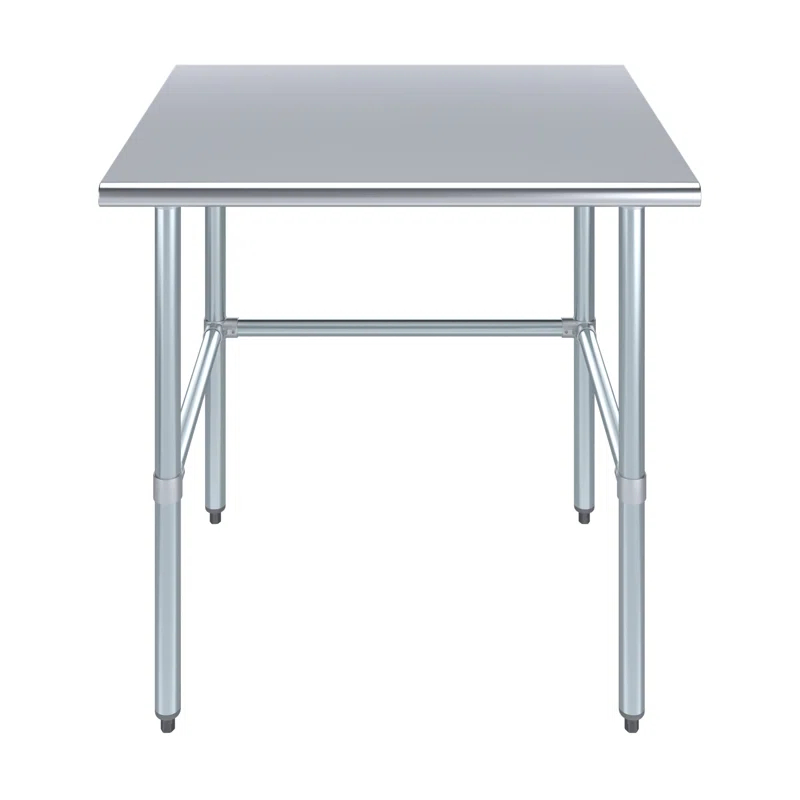 Amgood Stainless Steel Open Base Work Table
