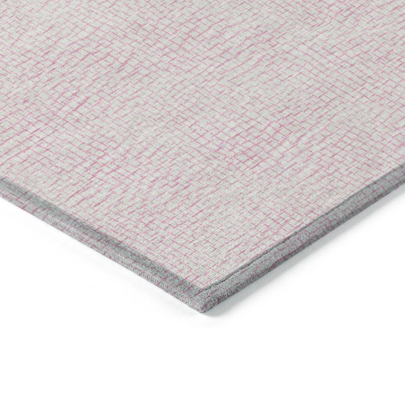 Machine Washable Indoor/Outdoor Chayden ACN1058 Pink Rug