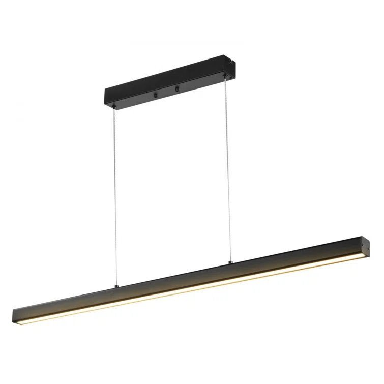 Wrought Studio™ Dimmable Linear Pendant Light 20W 47in LED Linear Light Fixture Chandelier