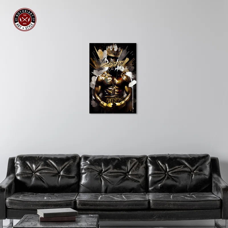 Notori Art Legendary Boxer Box Inspired Print Man Cave Wall Art by Notoriart