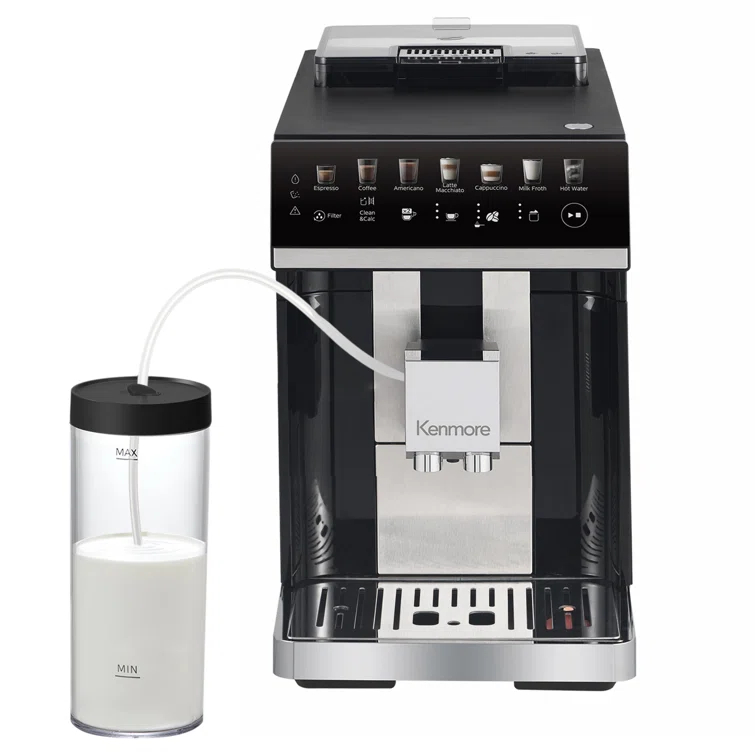 Kenmore Kenmore Super Automatic Espresso Machine with Dual Cream System Milk Frother & Grinder