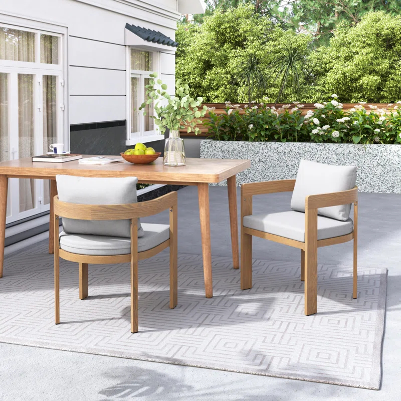 Wade Logan® Jerry Aluminum Dining Chairs (Set of 2)
