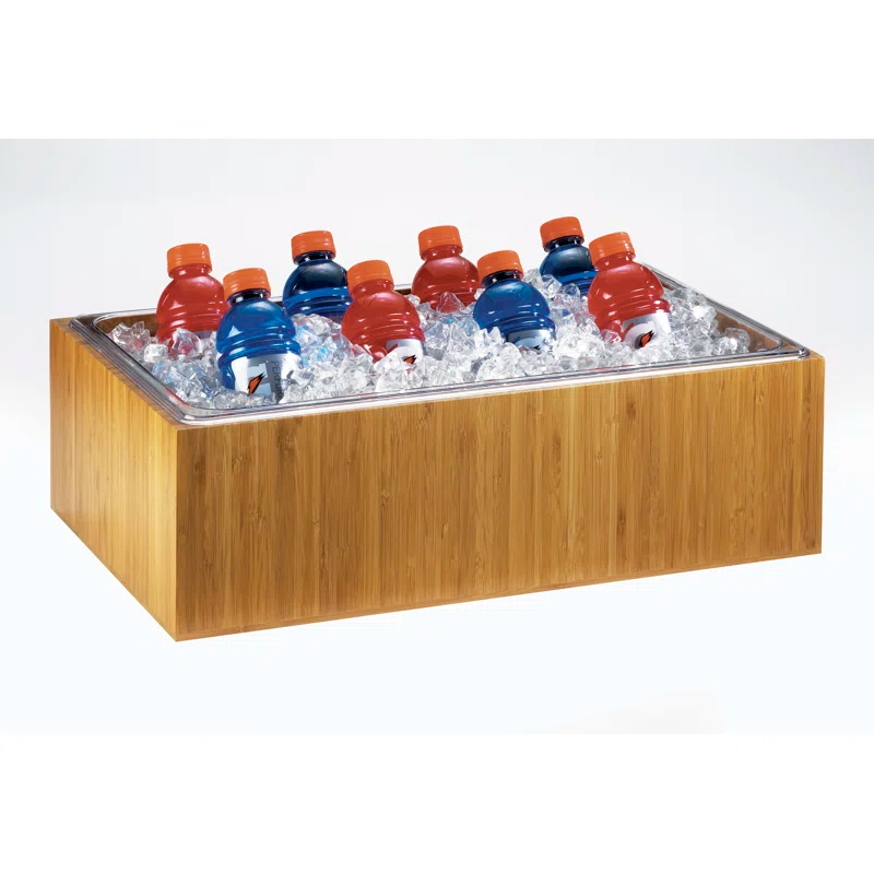 Cal-Mil Bamboo Ice Housing with Clear Pan