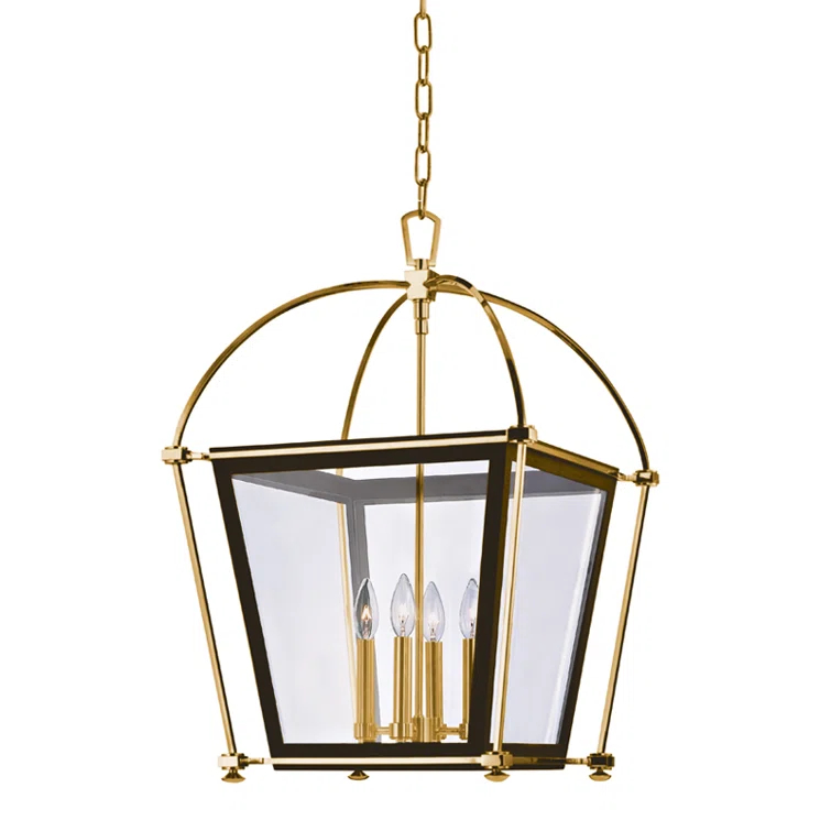 Hudson Valley Lighting Hollis 4 - Light Lantern Geometric Chandelier