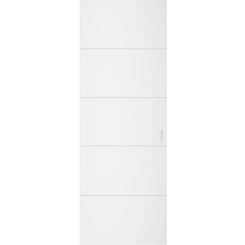 SARTODOORS Hidden Barn | Planum 0770 Painted | Sturdy Finished Flush Modern Doors | Magic Concealed Sliding Set