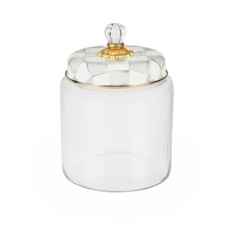 MacKenzie-Childs Sterling Check® Kitchen Canister