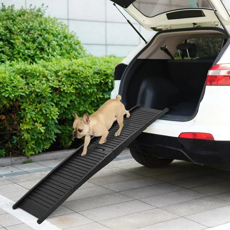 Tucker Murphy Pet™ Folding Dog Ramp Black 60.2" x 15.7" x 4.9" Plastic