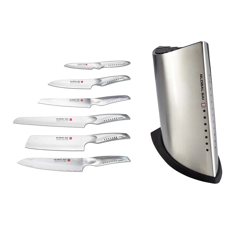 Global Knives Global Knives Ukon SAI 7 Piece Knife Block Set