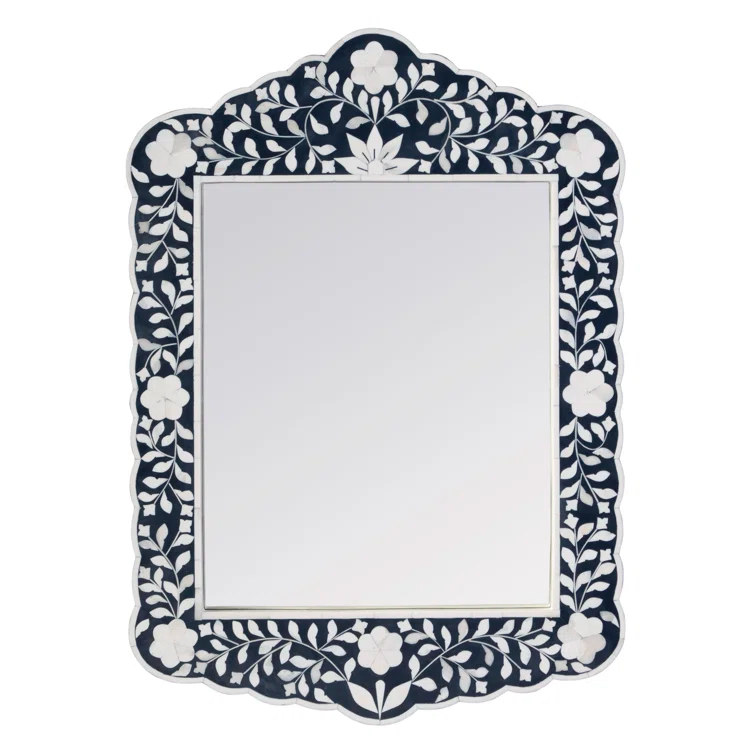Ren Botanic Bone Inlay Traditional Distressed Accent Mirror