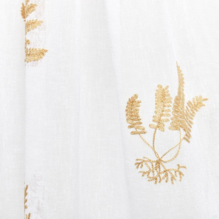 Nicole Miller Nicole Miller New York Mabel Sheer Rod Pocket Curtain Panels Pair (Set of 2)