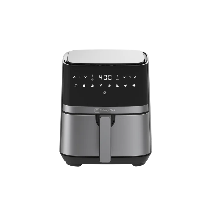 Culinary Chef Culinary Chef 4.5-Quart Electric Air Fryer with Glass Basket, Adjustable Temperature, Touch Control