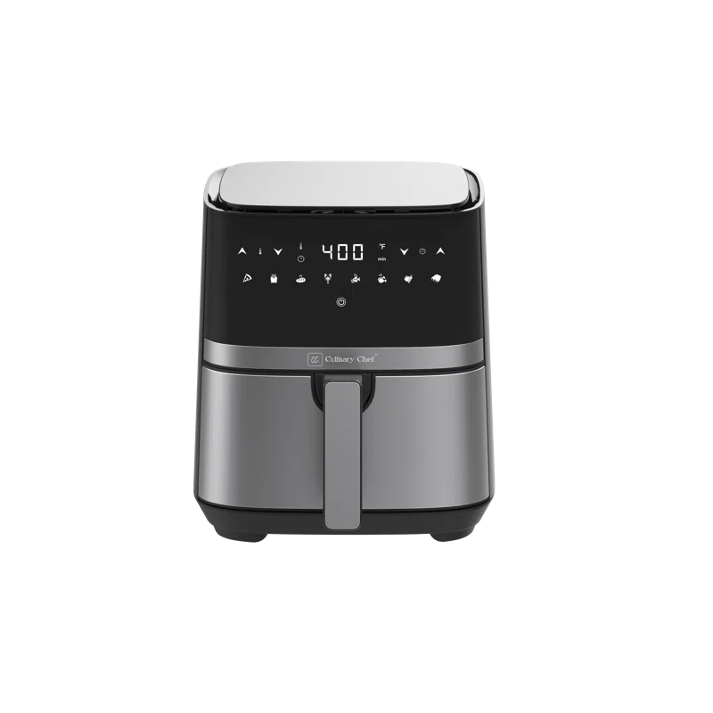 Culinary Chef Culinary Chef 4.5-Quart Electric Air Fryer with Glass Basket, Adjustable Temperature, Touch Control