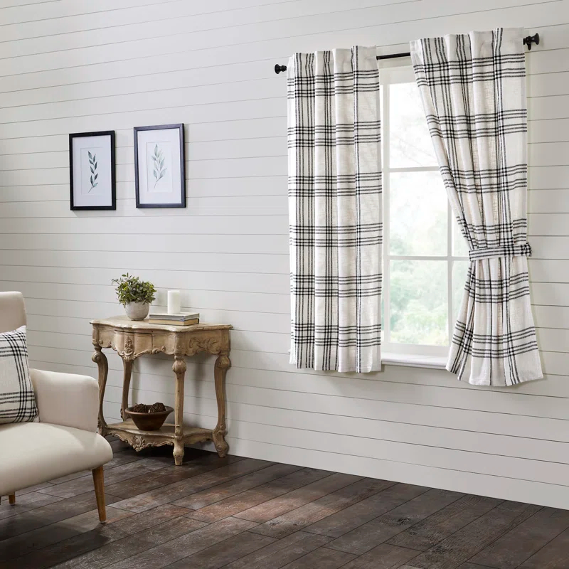Gracie Oaks Cohe Cotton Room Darkening Curtain Panel Pair