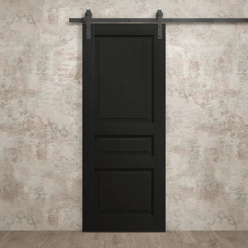 SARTODOORS Modern Barn Door | Ego 5012 | Rail Track Heavy Hardware Set | Solid Panel Interior Doors