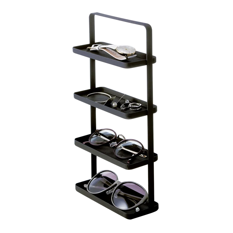 Tower Yamazaki Home 4-Tier Accessory Tray, Jewelry Holder & Storage Organizer, Steel, Handle