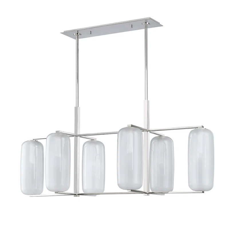 Jerry Chandelier - Polished Nickel / 6 Light