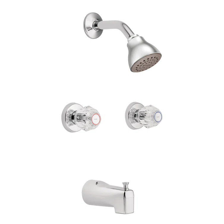 Moen Chateau Tub and Shower Faucet with Knob Handles 2919EP