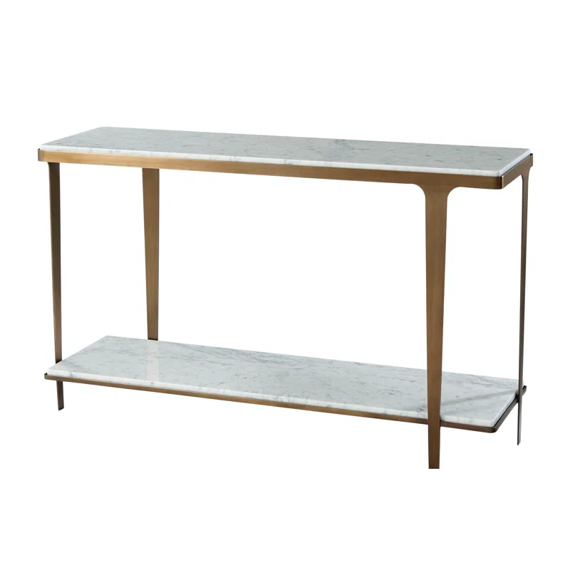 Theodore Alexander Cordell 54'' Marble Top Console Table