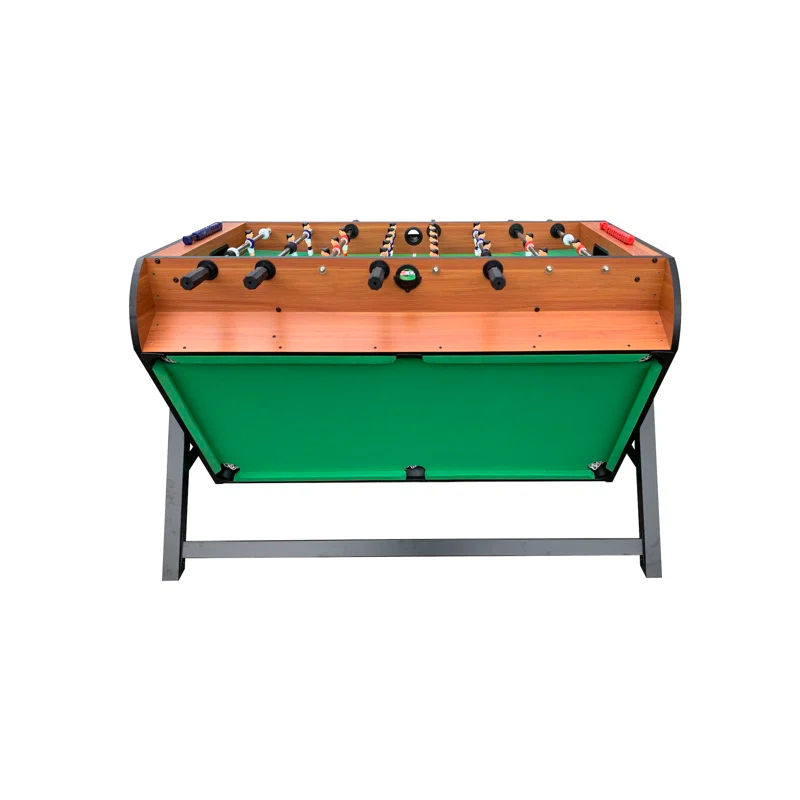 KICK Foosball Tables KICK Triplex 55″ Telescopic Rods 3-in-1 Swivel Multi Game Table Set for Game Room, Friends & Family