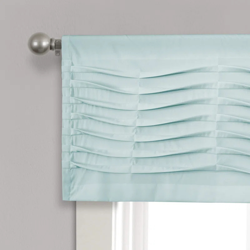 Glorbu Textured 52'' W Window Valance