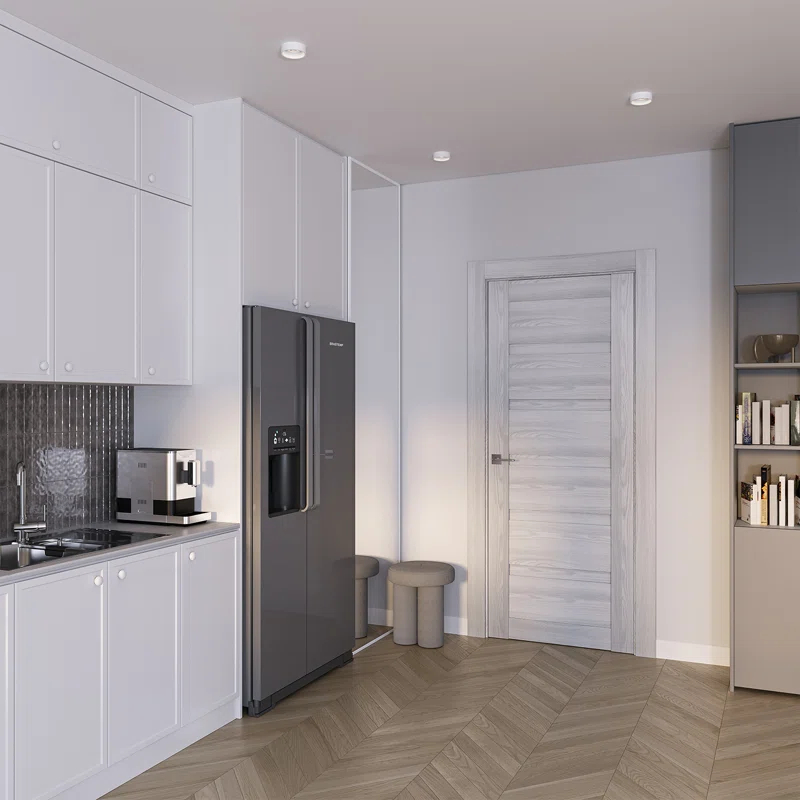 Belldinni Louver Solid + Manufactured Wood Paneled Slab Door