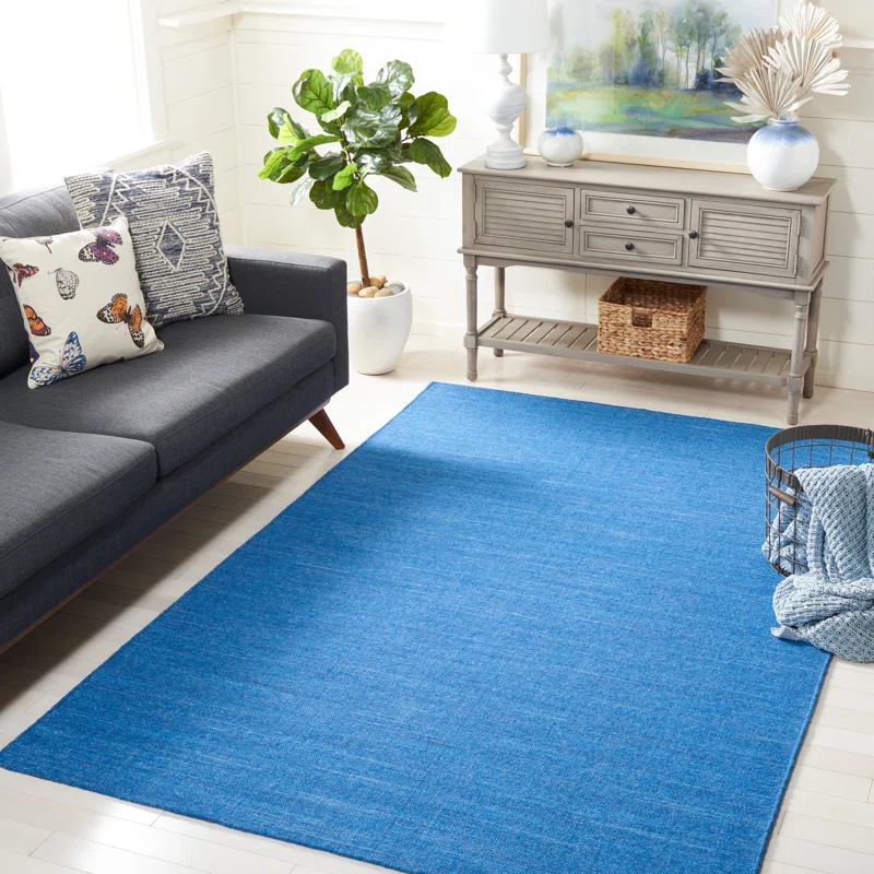 Highland Dunes Grice Hand Woven New Zealand Wool Solid Color Rug