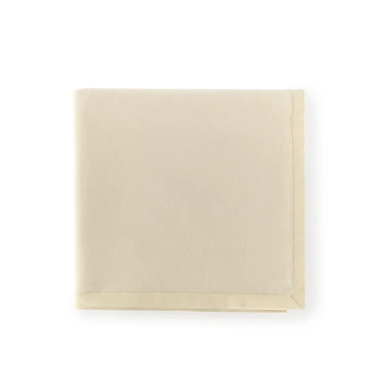 Ivory Queen Reversible Wool Blanket
